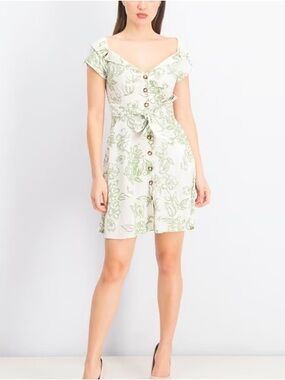 Free People tie button dress
